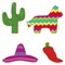CookieCutter.com Fiesta Cinco De Mayo Cookie Cutter Set 4 Pc - Foose Cookie Cutters - USA Tin Plated Steel